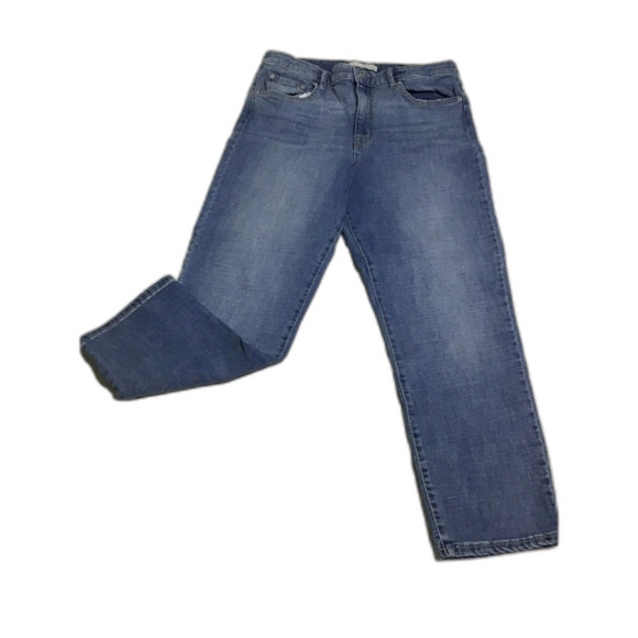 Ella Moss Blue High Rise Straight Jeans Size 12 - Picture 1 of 7